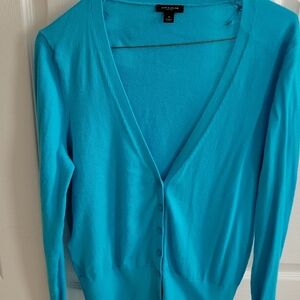 Ann Taylor Women's Bright Blue Cardigan